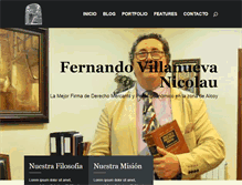 Tablet Screenshot of fernandovillanueva.com